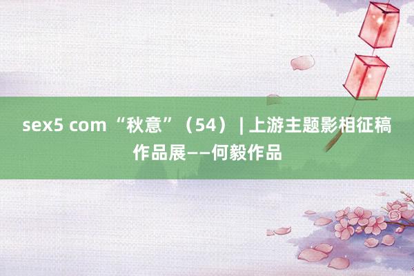 sex5 com “秋意”（54） | 上游主题影相征稿作品展——何毅作品