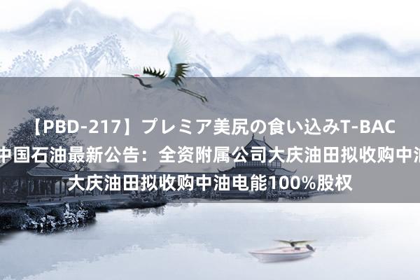 【PBD-217】プレミア美尻の食い込みT-BACK！8時間BEST 中国石油最新公告：全资附属公司大庆油田拟收购中油电能100%股权