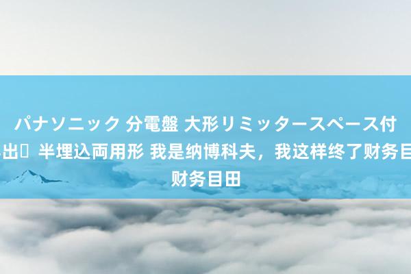 パナソニック 分電盤 大形リミッタースペース付 露出・半埋込両用形 我是纳博科夫，我这样终了财务目田